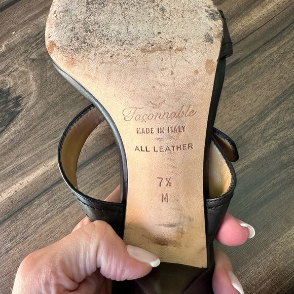 Faconnable Strappy Kitten Heel - Picture 4 of 5